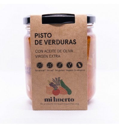 Pisto de verduras con pimiento asado 320 g | Producto solidario