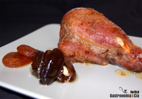 Pavo a la naranja y miel