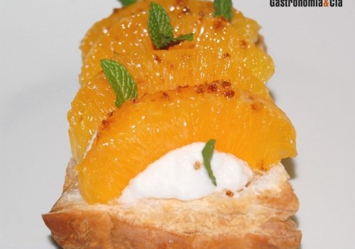 Hojaldre de merengue y naranja